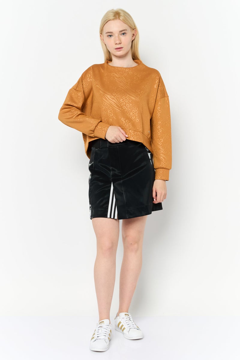 PUMA سويت شيرت رياضي نسائي مناسب في الهواء الطلق، بني - Image 4